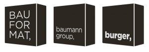Logo des Küchenmöbelherstellers Burger, Bauformat - alias Baumann Group